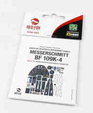  Red Fox Studio  1/24 Quick Set Acrylic Instrument Panel - Bf.109K-4 (TRP kit) RFSQS24026