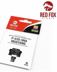  Red Fox Studio  1/32 Quick Set 3D Instrument Panel - P-51D-5NA Mustang (REV kit) RFSQS32005