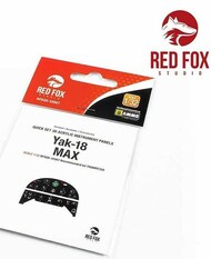  Red Fox Studio  1/32 Quick Set 3D Instrument Panel - Yak-18 MAX (TRP kit) RFSQS32007