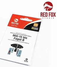 Red Fox Studio  1/32 Quick Set 3D Instrument Panel - MiG-15bis Fagot B (TRP kit) RFSQS32023