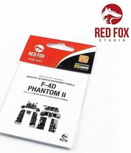  Red Fox Studio  1/32 Quick Set 3D Instrument Panel - F-4D Phantom II (TAM kit) RFSQS32027