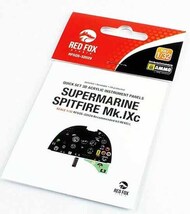  Red Fox Studio  1/32 Quick Set 3D Instrument Panel - Spitfire Mk.IXc (REV kit) RFSQS32029