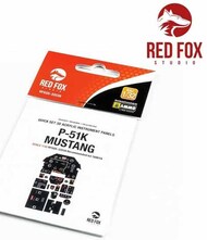  Red Fox Studio  1/32 Quick Set 3D Instrument Panel - P-51K Mustang (TAM kit) RFSQS32039