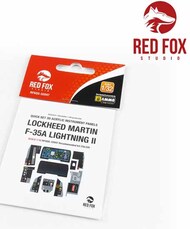 Red Fox Studio  1/32 Quick Set 3D Instrument Panel - F-35A Lightning II (ITA kit) RFSQS32047