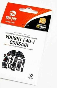 Red Fox Studio  1/32 Quick Set 3D Instrument Panel - F4U-1 Corsair (TAM kit) RFSQS32051