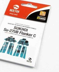  Red Fox Studio  1/32 Quick Set 3D Instrument Panel - Su-27UB Flanker C (TRP kit) OUT OF STOCK IN US, HIGHER PRICED SOURCED IN EUROPE RFSQS32057