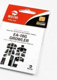  Red Fox Studio  1/32 Quick Set 3D Instrument Panel - EA-18G Growler (TRP kit) RFSQS32061