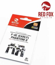  Red Fox Studio  1/32 Quick Set 3D Instrument Panel - F-4E Phantom II Early (TAM kit) RFSQS32084