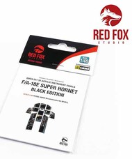  Red Fox Studio  1/48 Quick Set 3D Instrument Panel - F-18E Super Hornet Black Edition (REV kit) RFSQS48002