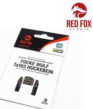  Red Fox Studio  1/48 Quick Set 3D Instrument Panel - Ta.183 Huckebein (ACA kit) OUT OF STOCK IN US, HIGHER PRICED SOURCED IN EUROPE RFSQS48007