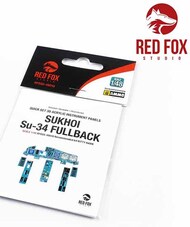  Red Fox Studio  1/48 Quick Set 3D Instrument Panel - Su-34 Fullback (KTH kit) RFSQS48010
