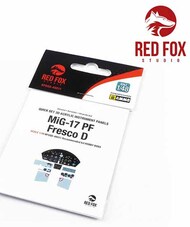  Red Fox Studio  1/48 Quick Set 3D Instrument Panel - MiG-17PF Fresco D (HBS kit) RFSQS48011