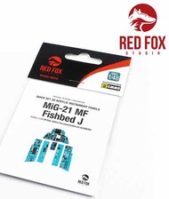  Red Fox Studio  1/48 Quick Set 3D Instrument Panel - MiG-21MF Fishbed J (ACA kit) RFSQS48015