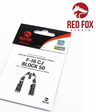  Red Fox Studio  1/48 Quick Set 3D Instrument Panel - F-16CJ Block 50 Falcon (TAM kit) RFSQS48019