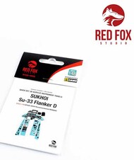  Red Fox Studio  1/48 Quick Set 3D Instrument Panel - Su-33 Flanker D (MNB kit) RFSQS48028