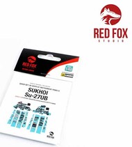  Red Fox Studio  1/48 Quick Set 3D Instrument Panel - Su-27UB Flanker (KTH kit) RFSQS48040