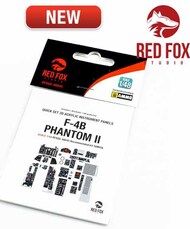  Red Fox Studio  1/48 Quick Set 3D Instrument Panel - F-4B Phantom II (TAM kit) RFSQS48045