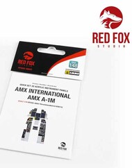  Red Fox Studio  1/48 Quick Set 3D Instrument Panel - AMX-1M (KIN kit) RFSQS48051