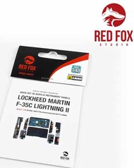  Red Fox Studio  1/48 Quick Set 3D Instrument Panel - F-35C Lightning II (KTH kit) OUT OF STOCK IN US, HIGHER PRICED SOURCED IN EUROPE RFSQS48073