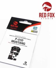 Red Fox Studio  1/48 Quick Set 3D  Instrument Panel - P-51D Mustang (MNG kit) RFSQS48078