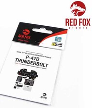  Red Fox Studio  1/48 Quick Set 3D  Instrument Panel - P-47D Thunderbolt (TAM kit) OUT OF STOCK IN US, HIGHER PRICED SOURCED IN EUROPE RFSQS48093