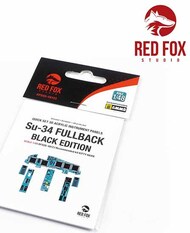  Red Fox Studio  1/48 Quick Set 3D  Instrument Panel - Su-34 Fullback Black Edition (KTH kit) RFSQS48123