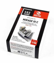  Red Fox Studio  1/48 Super Detail Set - Mirage IIIC (EDU/HBS kit) RFSQSSBRF4801