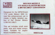  Red Roo Models  1/72 Meteor U Mk16/21 Conversion RRR72128