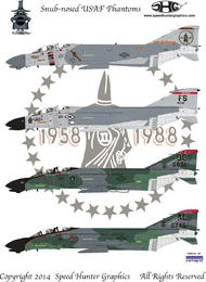  Reid Air Publications  1/32 F-4C F-4D Phantom II 'Snub-nosed USAF Phantoms' RAPSH32003