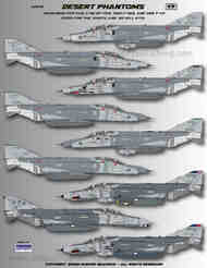  Reid Air Publications  1/32 Speed Hunter Graphics - RF-4C F-4E F-4G Phantom II 'Desert Phantoms' RAPSH32018