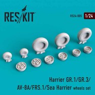  ResKit  1/24 BAe Harrier GR.1/GR.3/AV-8A/FRS.1/Sea Harrier wheels set* RS24-0005
