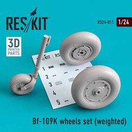 Messerschmitt Bf.109K wheels set (weighted) #RS24-0011