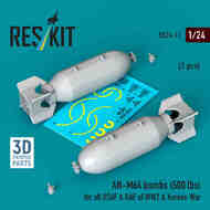  Reskit  1/24 AN-M64 (500lb) Bomb Set RS24-0012