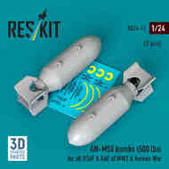  Reskit  1/24 AN-M58 (500lb) Bomb Set RS24-0013