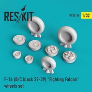  ResKit  1/32 General-Dynamics F-16B/C block 29-39 'Fighting Falcon' wheels set RS32-0024