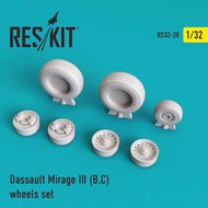  ResKit  1/32 Dassault Mirage IIIB/IIIC) wheels set RS32-0028