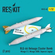 BLG-66 Belouga Cluster Bomb (2 pcs) Dassault Mirage F.1, Mirage 2000, Sepecat Jaguar* #RS32-0048