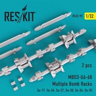  ResKit  1/32 MBD3-U6-68 Multiple Bomb Racks (2 pcs) RS32-0095