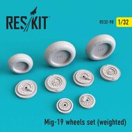  ResKit  1/32 Mikoyan MiG-19 wheels set ((with weighted effect) OUT OF STOCK IN US, HIGHER PRICED SOURCED IN EUROPE RS32-0098