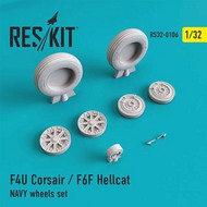 Vought F4U Corsair / Grumman F6F Hellcat Naval based wheels set OUT OF STOCK IN US, HIGHER PRICED SOURCED IN EUROPE #RS32-0106