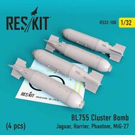  ResKit  1/32 BL755 Cluster Bomb Set RS32-0108