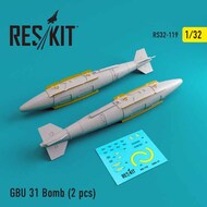  ResKit  1/32 GBU 31 Bomb (2 pcs) RS32-0119