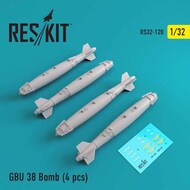  ResKit  1/32 GBU 38 Bomb (4 pcs) RS32-0120