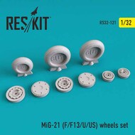  ResKit  1/32 Mikoyan MiG-21 (MiG-21F/MiG-21F13/MiG-21U/MiG-21US) wheels set RS32-0121