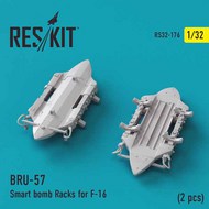  ResKit  1/32 BRU-57 Smart bomb Racks for Lockheed-Martin F-16 (2 pcs) OUT OF STOCK IN US, HIGHER PRICED SOURCED IN EUROPE RS32-0176