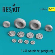  ResKit  1/32 Lockheed-Martin F-35C Lightning II wheels set (weighted) RS32-0186