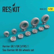  ResKit  1/32 BAe Harrier GR.1/GR.3/FRS.1/Sea Harrier/AV-8A wheels set RS32-0211