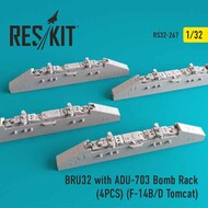 BRU32 with ADU-703 Bomb Rack (4PCS) (Grumman F-14B/F-14D Tomcat) OUT OF STOCK IN US, HIGHER PRICED SOURCED IN EUROPE #RS32-0267