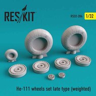 He.111 Late Type Weighted Wheels Set #RS32-0286