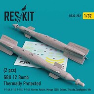  ResKit  1/32 GBU-12 Thermally Protected Bomb Set RS32-0292